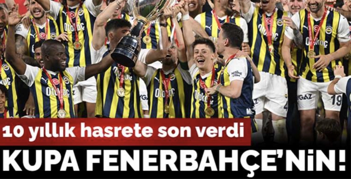 Türkiye Kupası'nda zafer Fenerbahçe'nin