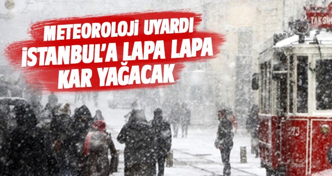 İstanbul'a kar geliyor