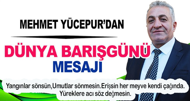 YÜCEPUR'DAN BARIŞ MESAJI