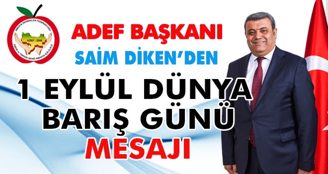 SAİM DİKEN'DEN BARIŞ MESAJI