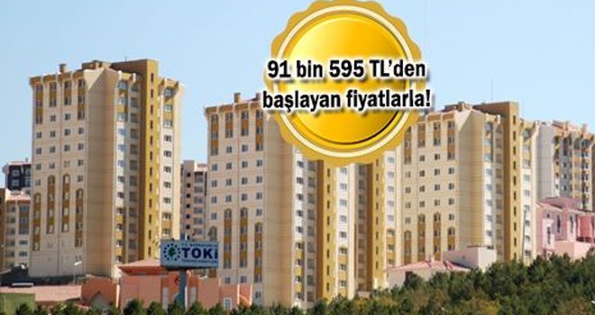 TOKİ'den aylık 305 TL taksitle konut