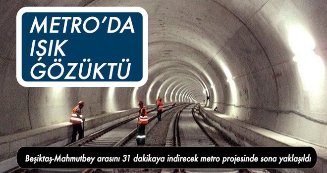 ALİBEYKÖY METROSU'NDA  IŞIK  GÖZÜKTÜ