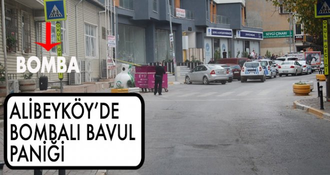 ALİBEYKÖY’DE  BOMBALI BAVUL PANİĞİ