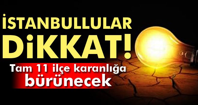 Tam 11 ilçeye elektrik yok