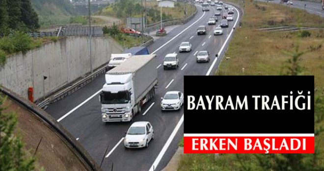 Dikkat! TEM'de bayram yoğunluğu başladı