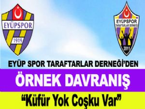 EYÜP SPOR TARAFTAR DERNEĞİ'DEN ÖRNEK DAVRANIŞ