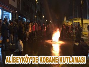 ALİBEYKÖY'DE KOBANE KUTLAMASI