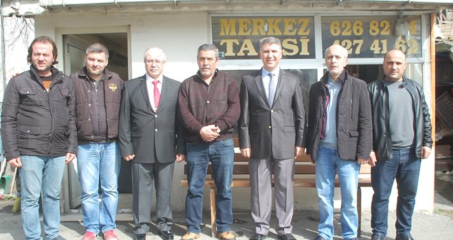 KAYMAKAM ABDULLAH DÖLEK ALİBEYKÖY TAKSİ DURAĞINI ZİYARET ETTİ