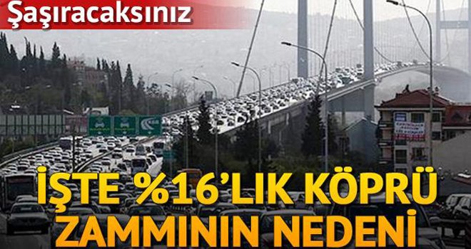 Köprü geçişleri 10 milyon azalınca zam geldi