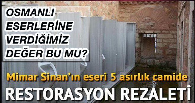 OSMANLI ESERLERİNE  VERDİĞİMİZ  DEĞER BU MU?