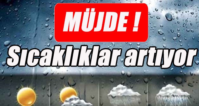 Sıcaklıklar artıyor