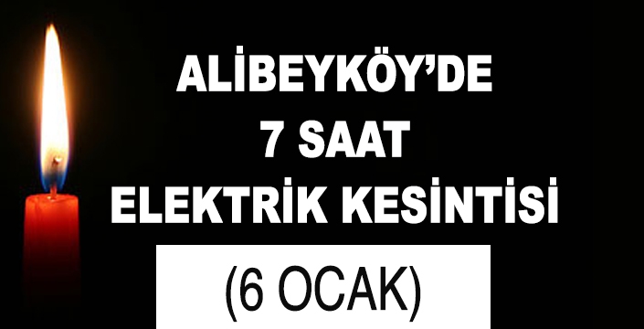 ALİBEYKÖY'DE ELEKTRİK KESİNTİSİ