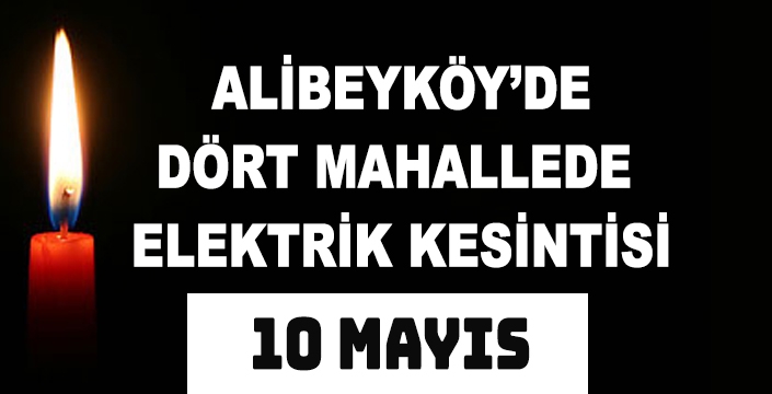 ALİBEYKÖY'DE ELEKTRİK KESİNTİSİ