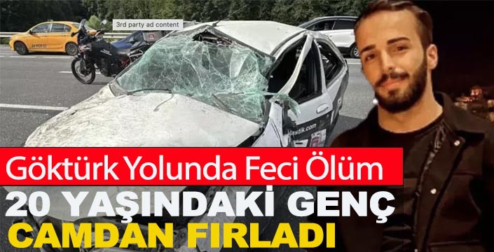 Camdan fırlayan genç hayatını kaybetti