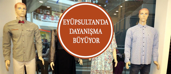 EYÜPSULTAN'DA DAYANIŞMA BÜYÜYOR