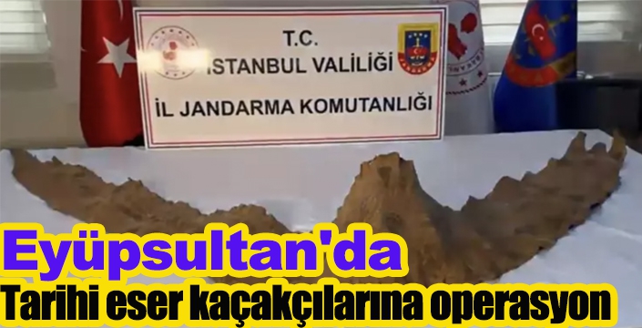 Eyüpsultan'da tarihi eser kaçakçılarına operasyon