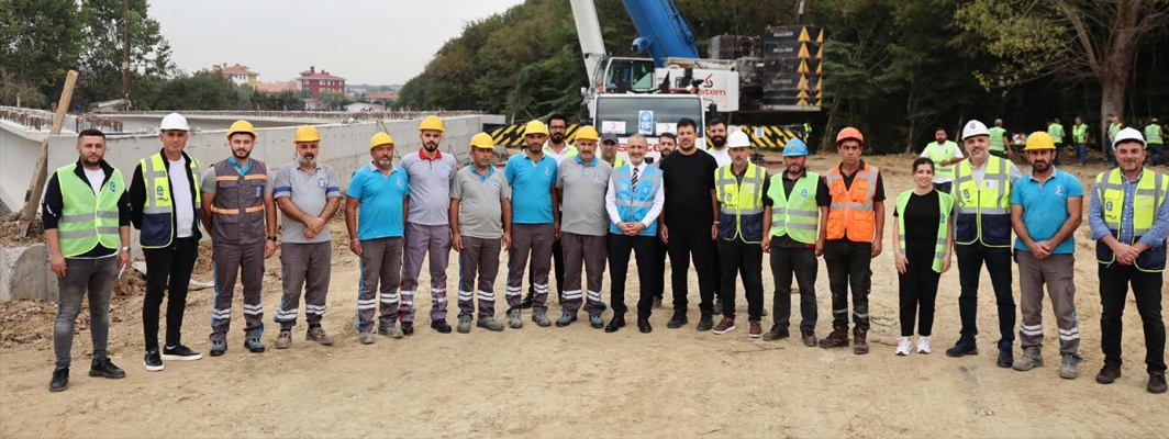 Göktürk Bağlantı Yolu Projesi’nde çalışmalar hız kesmeden devam ediyor