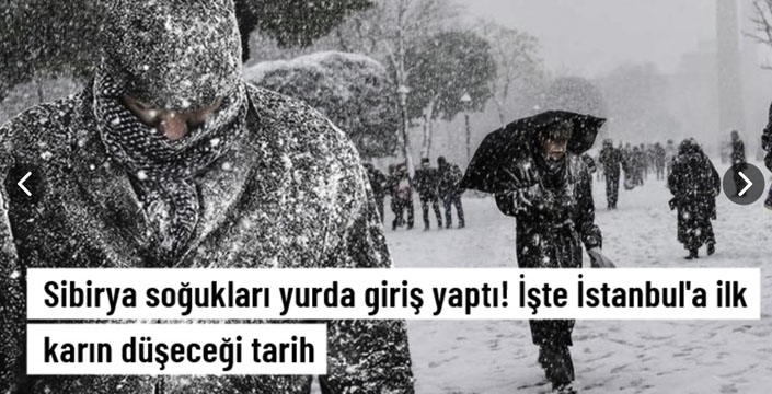 İSTANBUL'A İLK KAR NE ZAMAN YAĞACAK?