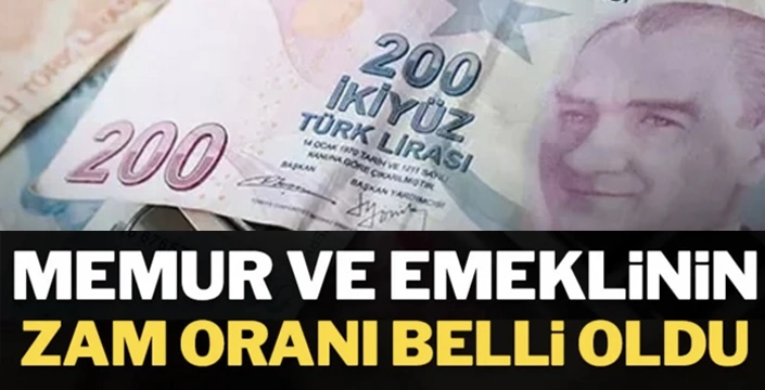 Memur ve emeklinin maaş zammı belli oldu